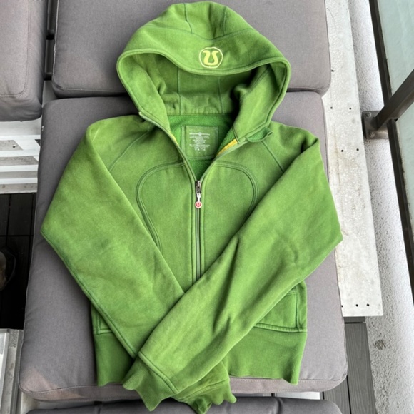 Lululemon Green Scuba Hoodie - Size 6 - Picture 1 of 4